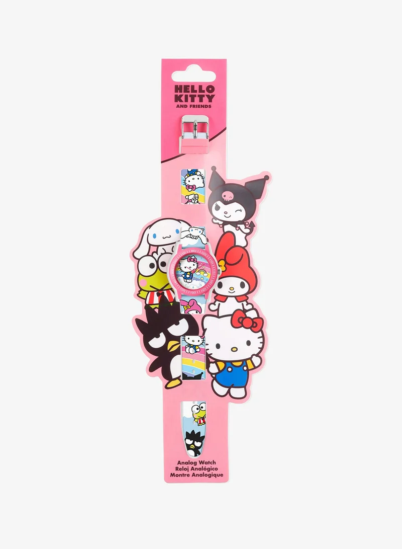 Hello Kitty  Hello Kitty Time Teacher Dial Quartz Watch with Silicone Character Strap for Kids for Women | Best Price UAE