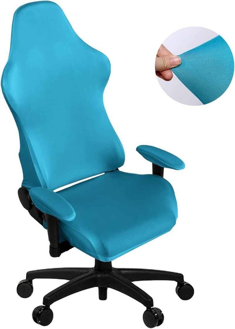 SARAFLORA Gaming Chair Covers - Stretch Washable Slipcovers for Armchair, Swivel, Computer Boss Chair (Teal, X-Large) - Image 4