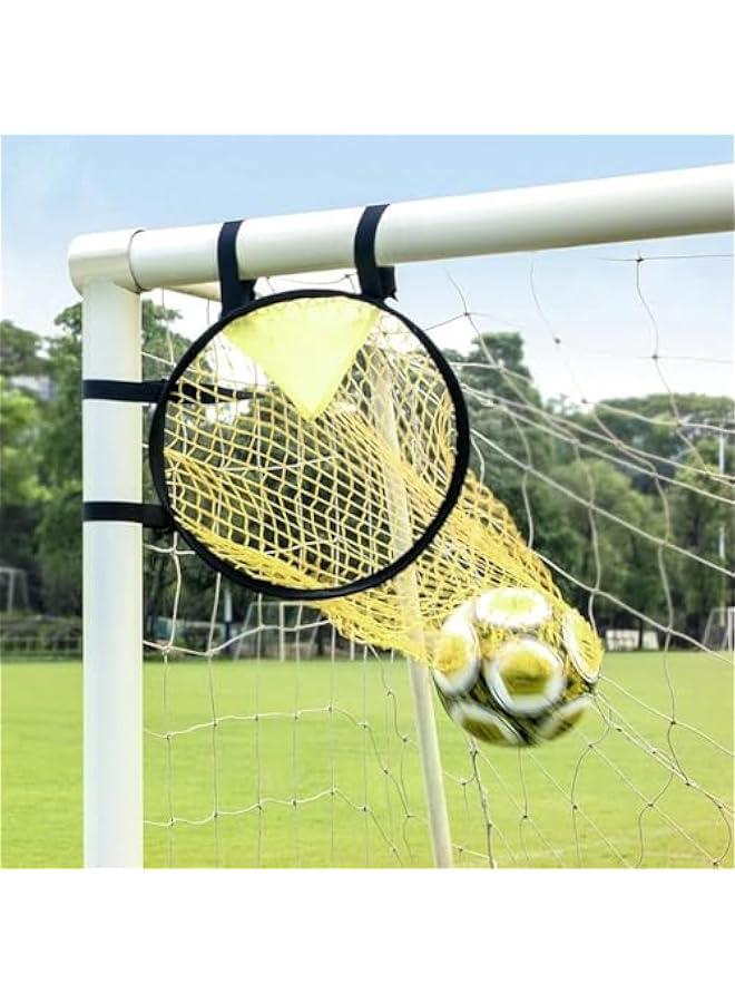 HOOKOR Football Target Goal Training Net, Portable Football Soccer Target Net Soccer Top Bins Target Bag for Accuracy Training Practice Equipment, with 4 Adjustable Straps - Image 1