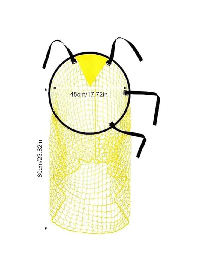 HOOKOR Football Target Goal Training Net, Portable Football Soccer Target Net Soccer Top Bins Target Bag for Accuracy Training Practice Equipment, with 4 Adjustable Straps - Image 2