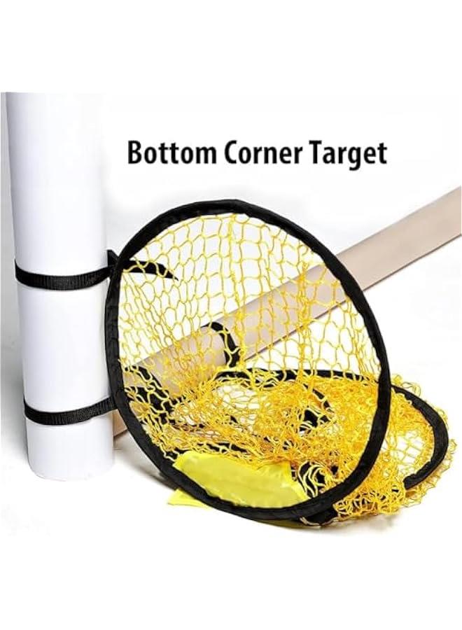 HOOKOR Football Target Goal Training Net, Portable Football Soccer Target Net Soccer Top Bins Target Bag for Accuracy Training Practice Equipment, with 4 Adjustable Straps - Image 4