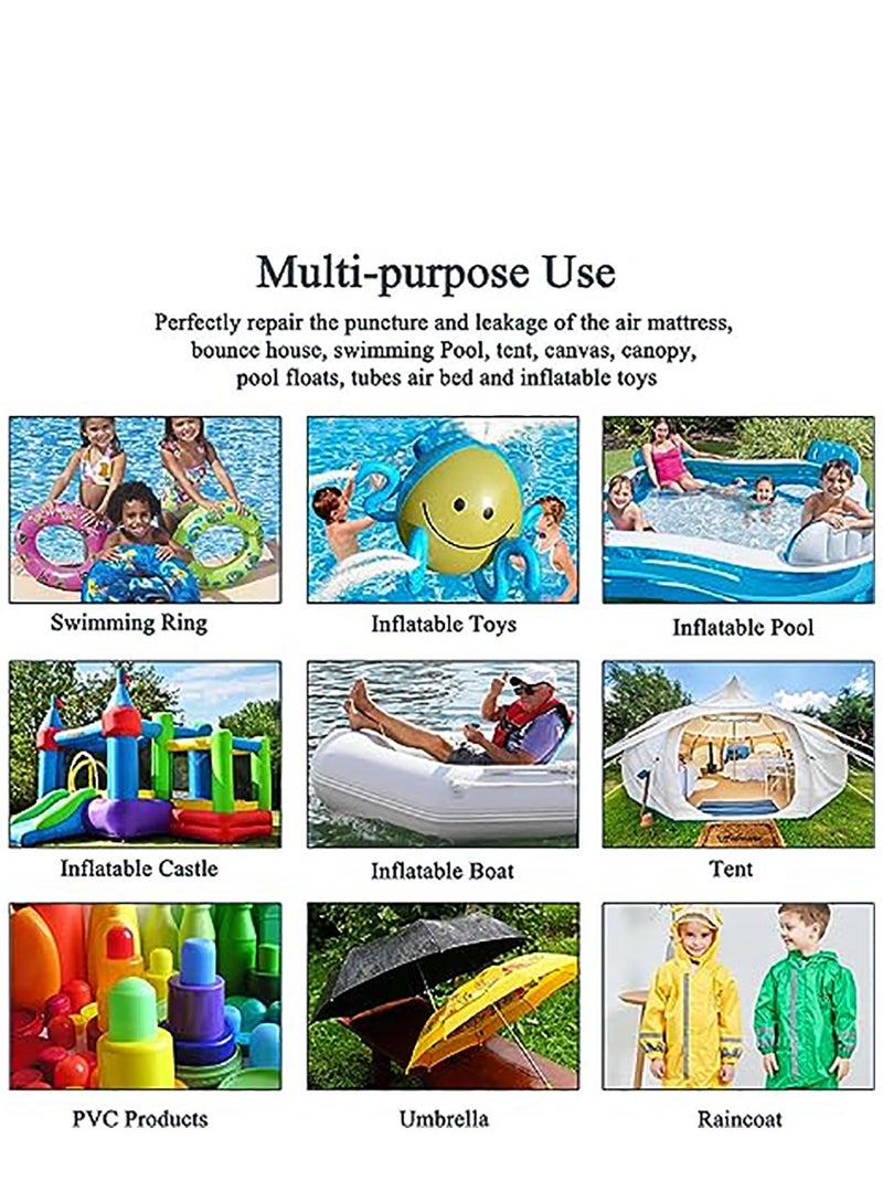 SYOSI TPU Pool Patch Repair Kit 7cm*200cm Waterproof Roll Inflatable Repair Patch Tape for Air Mattress Inflatable Tent Swimming Pool Bounce House Canvas Canopy Pool Floats Tubes Air Bed - Image 3