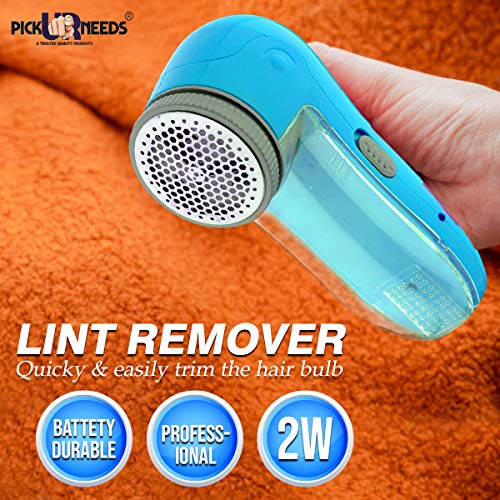 Pick Ur Needs® Lint Remover for clothes Woolen Sweaters, Blankets, Jackets with 1 Extra Blade (Rechargeable) (Blue) Plastic - Image 5