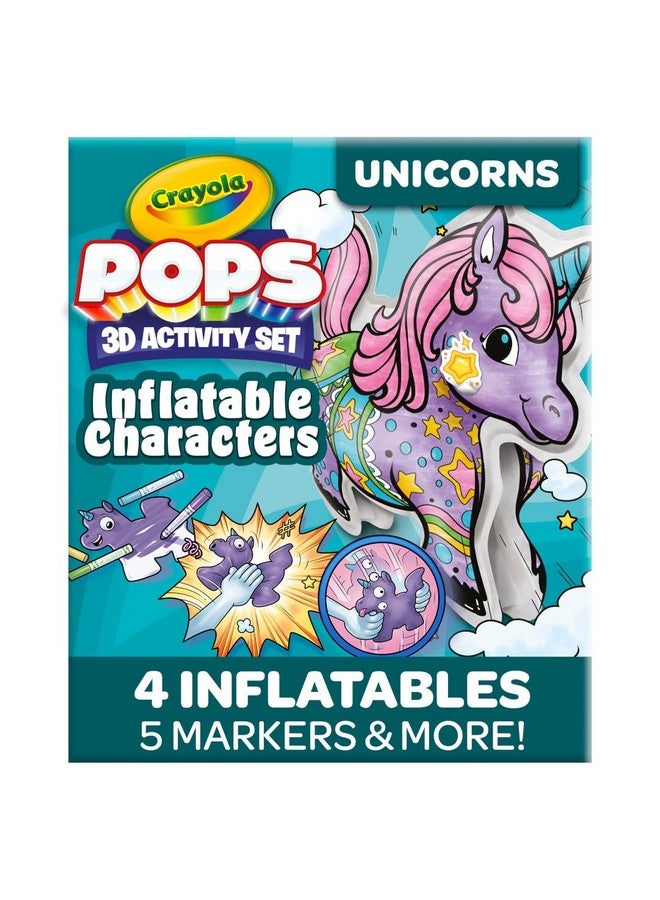 Crayola Pops Inflatable Characters, Coloring Set for Kids, Gift for Boys & Girls, Ages 5, 6, 7, 8 - Image 1