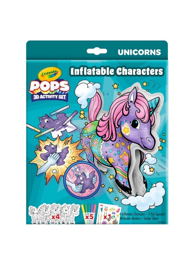 Crayola Pops Inflatable Characters, Coloring Set for Kids, Gift for Boys & Girls, Ages 5, 6, 7, 8 - Image 2