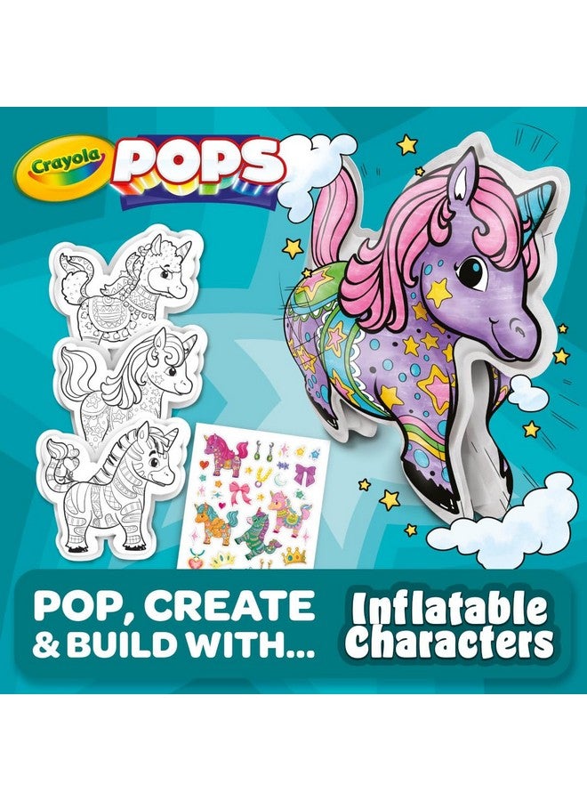 Crayola Pops Inflatable Characters, Coloring Set for Kids, Gift for Boys & Girls, Ages 5, 6, 7, 8 - Image 5