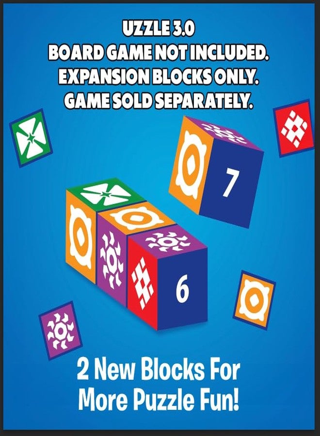 The Uzzle 3.0 Expansion, Block Board Game for Adults & Kids, Expert-Level Challenges, Requires Base Game, an Action Packed Family Board Game, for Ages 4+ - Image 2