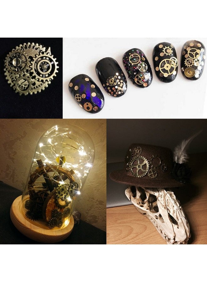 Gutapo 150G Steampunk Gear Cog Wheel Clock Charms Pendant Skeleton Watch Wheel Crafting Jewelry Making Accessory Handmade Brozen Silver Gold Copper  - Image 5