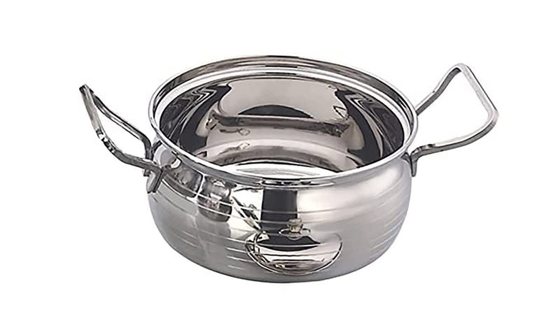 JVL Stainless Steel Cooking PotHandi with Lid Handle Set 850 1300 2200 ml 3Piece Silver Touch Handi Set for Cooking Handi Set for Kitchen Handi for Cooking and Serving JVLAPST1 - Image 4