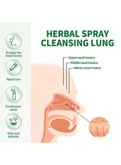 SOUTH MOON 20ml Herbal Spray Cleansing Lung，Natural Herbal Throat Oral Spray Relieves Throat and Nasal Discomforts Throat and Nose Care Spray （2 PCS）  - Image 5