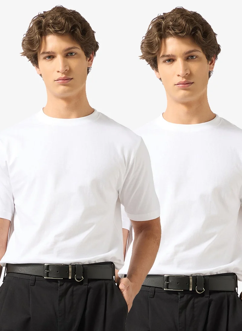 Seventy Five Basics Pack of 2 Regular Fit T-Shirt