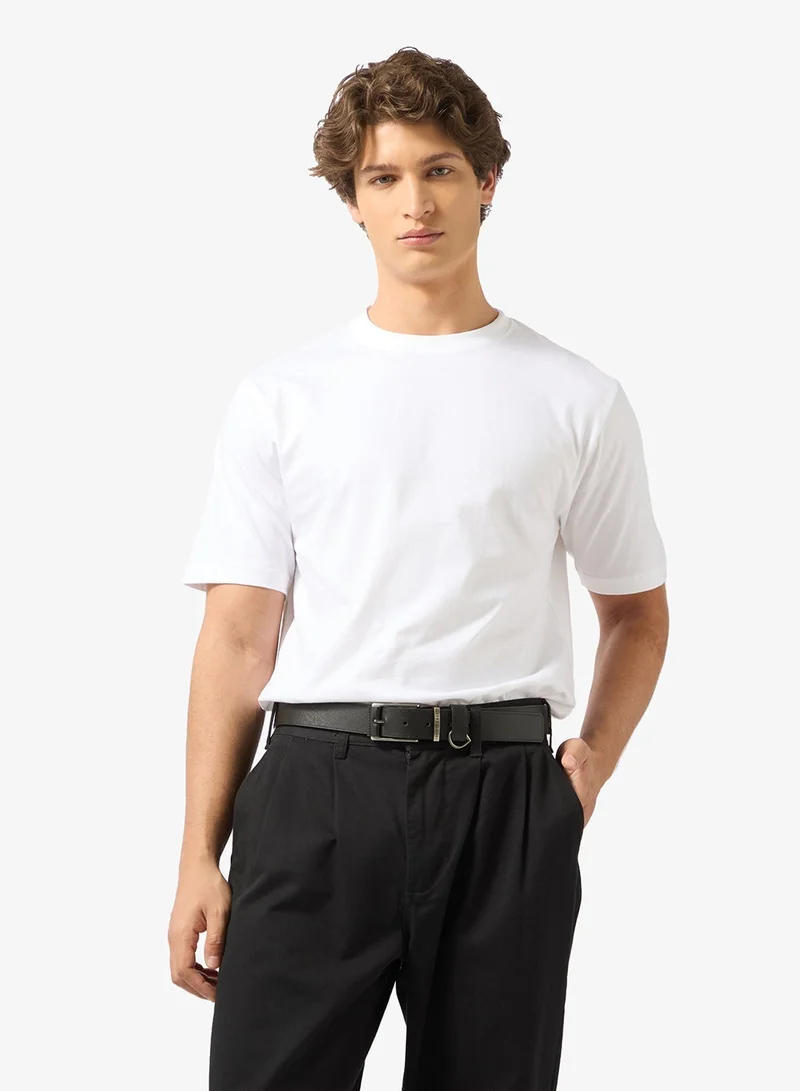 سفنتي فايف بيسيكس عبوة من  تي شيرت بقصة عادية