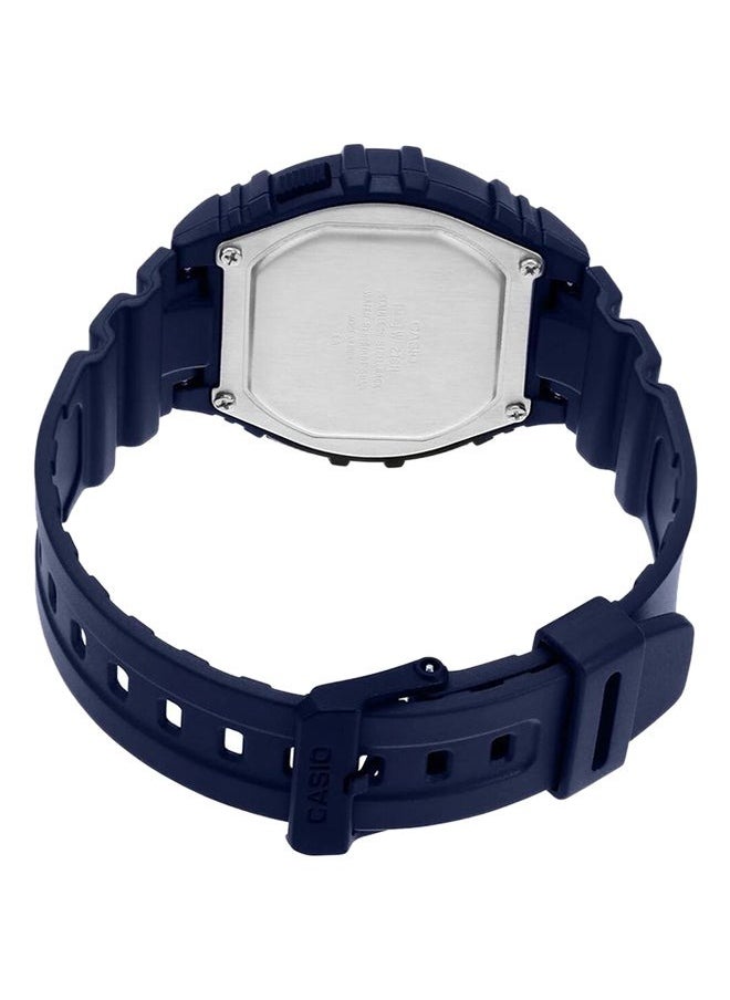 CASIO - Casio W-215H-2ADF Boys' Resin Digital Quartz Watch, 44 mm, Blue - Image 1