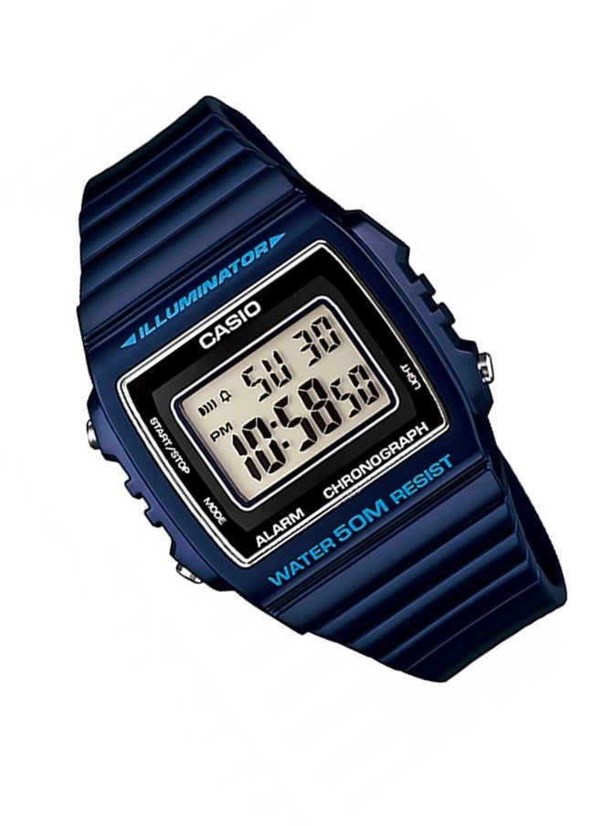 CASIO - Casio W-215H-2ADF Boys' Resin Digital Quartz Watch, 44 mm, Blue - Image 1