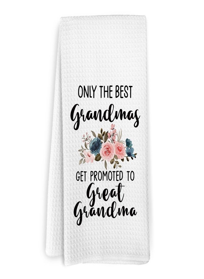 KFXHANGD Promoted to Great Grandma Kitchen Towels, Great Grandma Gifts, Great Grandma Dish Towels, Pregnancy Announcement for Great Grandma, Great Grandma Hand Tea Towels for Bathroom Kitchen,16x24In - Image 1