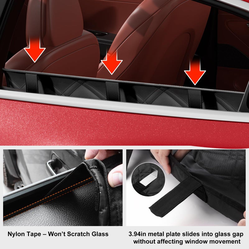Surfcabin Dog Car Door Protector â€“ 20% Larger Design for Sedans, Family Cars and Small SUVS, 2 Packs Thickened Waterproof Door Panel Covers, Protects Doors from Dog Scratching - Image 3
