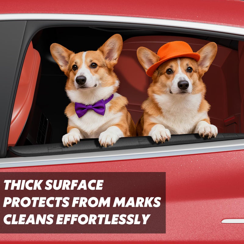 Surfcabin Dog Car Door Protector â€“ 20% Larger Design for Sedans, Family Cars and Small SUVS, 2 Packs Thickened Waterproof Door Panel Covers, Protects Doors from Dog Scratching - Image 2