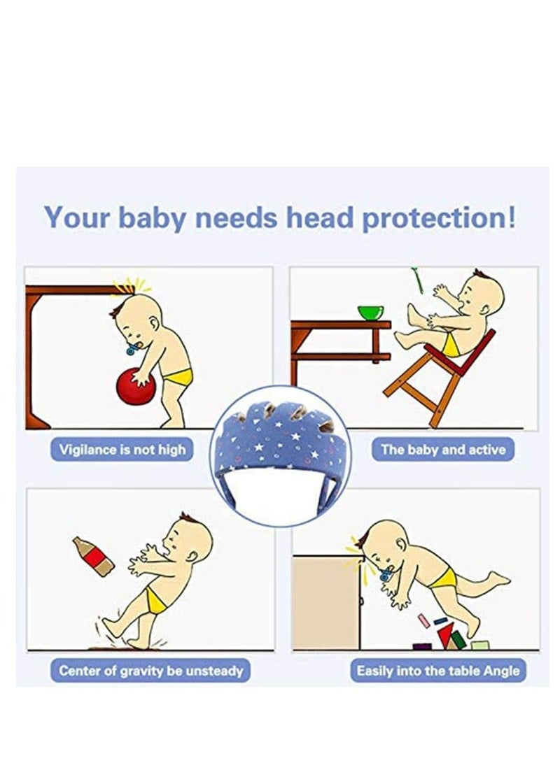 Excefore Baby Safety Helmet, Infant Adjustable Head Protector Soft Headguard for Toddler Learning to Walk - Image 4