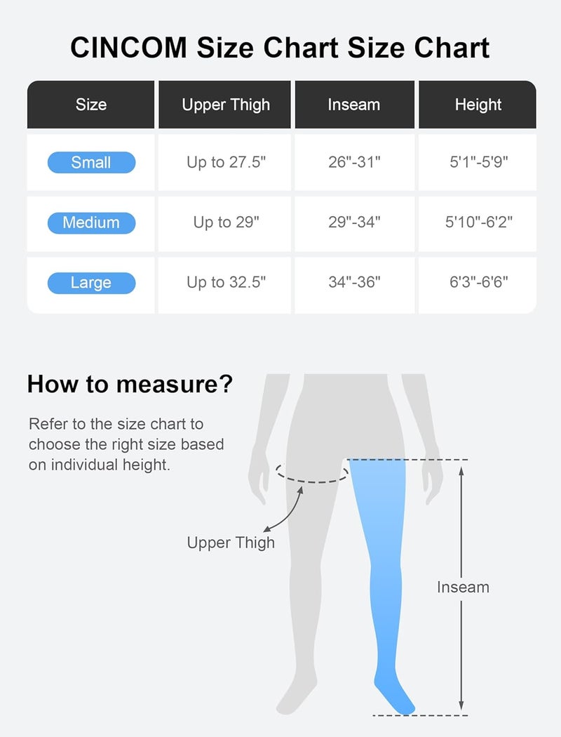 CINCOM Air Compression Recovery System 6Zone Professional Dynamic Pressure Leg Massager Boots for Circulation Improvement Muscle Recovery Compression Therapy for Athletes FSAHSA Eligible - Image 5