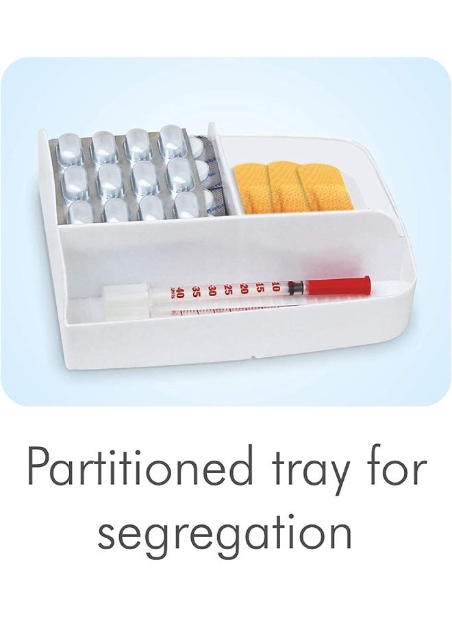 Milton First Aid Box With Sturdy Handle And Multiple Compartments – Portable And Durable Medical Storage Organizer - Image 5