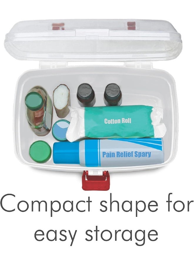Milton First Aid Box With Sturdy Handle And Multiple Compartments – Portable And Durable Medical Storage Organizer - Image 4