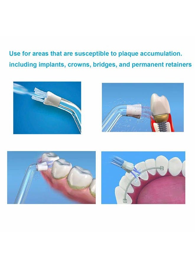 Ronsit Plaque Seeker Replacement Tips Compatible With Waterpik Water Flossers and Other Brand Oral Irrigators, Water Flosser Tip Replacement, Plaque Remove Brisles Tips(4-Pack) - Image 4