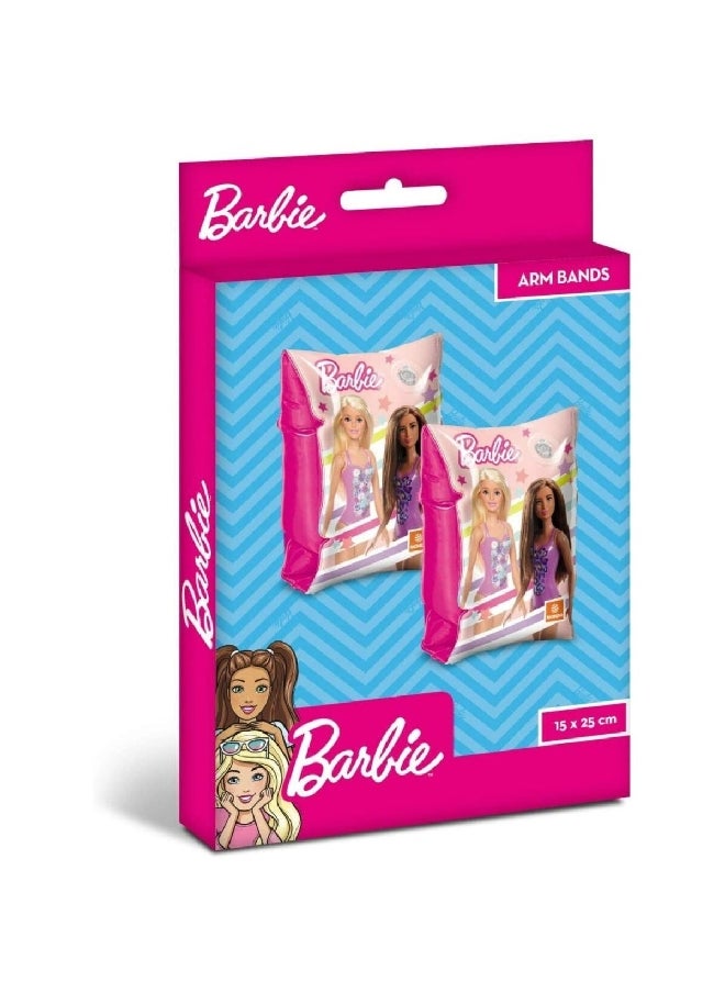 Barbie 2-Piece Swimming and Beach Arm Bands Multicolour 15 x 25 cm INF-AR-07  - Image 1