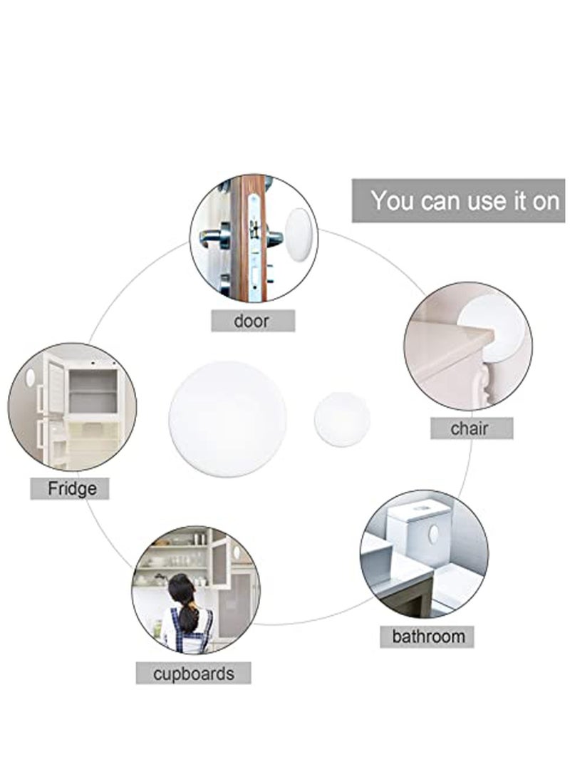 KASTWAVE Door Stopper Wall Protector, 8 Pcs Silicone Door Knob Wall Bumper Guard with Self Adhesive for Protecting Wall, Door Handle, Refrigerator Door - Image 5