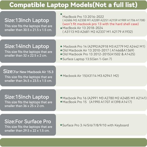 Benfan Slim Laptop Sleeve 13 Inch Compatible with 2024 MacBook Air 13 M3 M2 M1/ MacBook Pro 13 M2 M1 Color Beige - Image 2