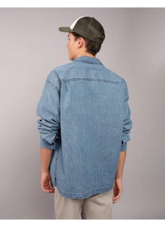 American Eagle AE Long-Sleeve Denim Shirt Jacket  - Image 2