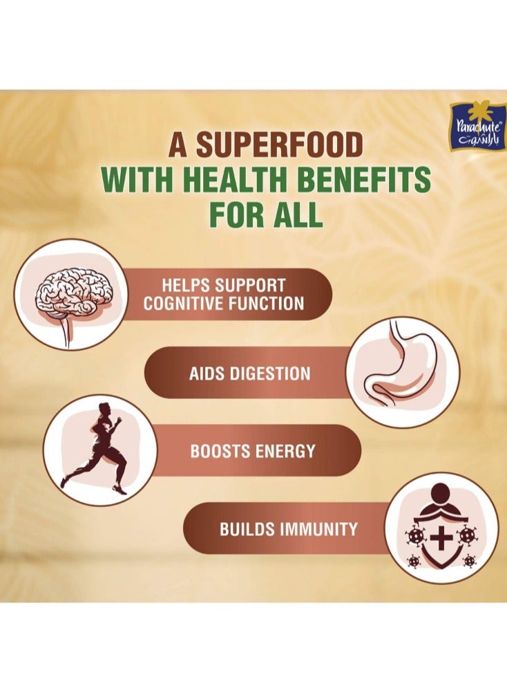 Parachute 100% Organic Extra Virgin Coconut Oil - 200ml - Image 4