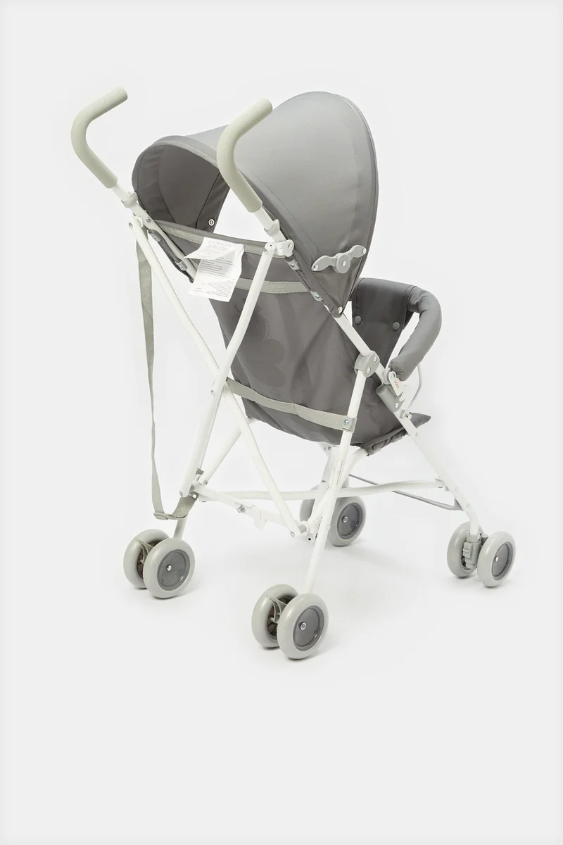 Redtag Baby Grey Giraffe Buggy With Round Canopy