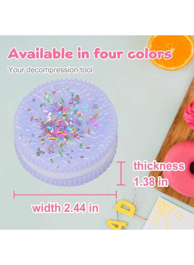PTTIMFFM 4-Pack Kawaii Cookie Squishy Toys, Soft Slow-Rising Stress Relief Fidget Set for Anxiety & Sensory Play, Realistic Dessert Design Gift for Kids & Adults - Image 5