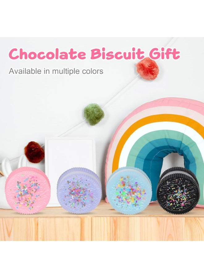 PTTIMFFM 4-Pack Kawaii Cookie Squishy Toys, Soft Slow-Rising Stress Relief Fidget Set for Anxiety & Sensory Play, Realistic Dessert Design Gift for Kids & Adults - Image 4
