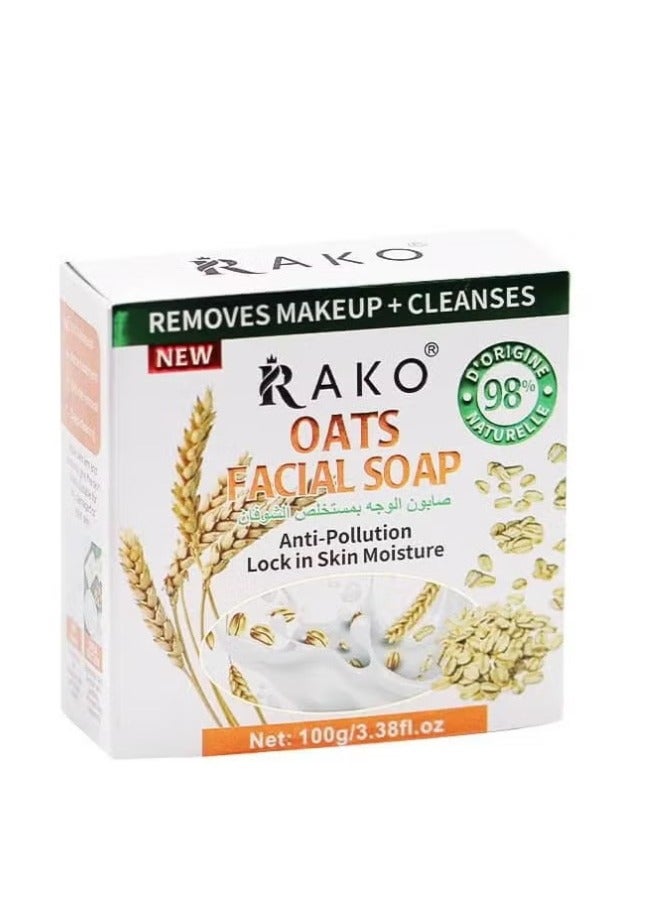 RAKO Facial Soap with Oats Extract - 100 gm