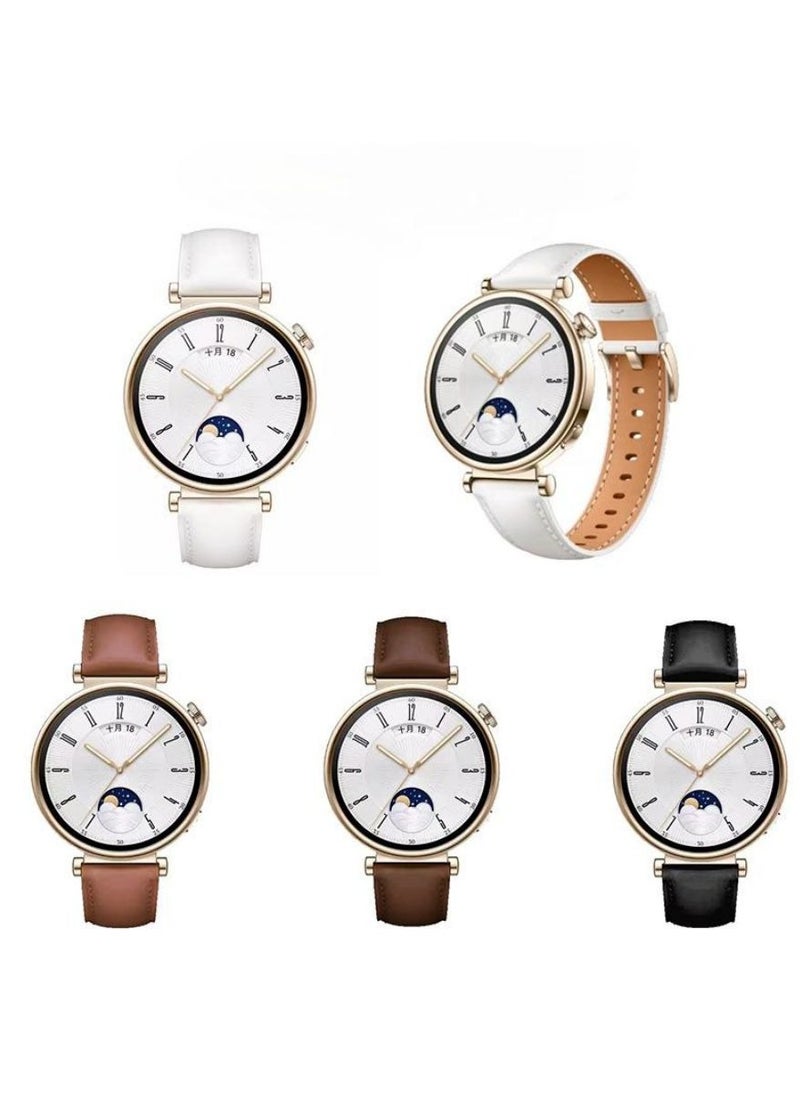 HW - Bracelet Watchband For Huawei Watch GT4 Leather Straps 22mm - Image 1