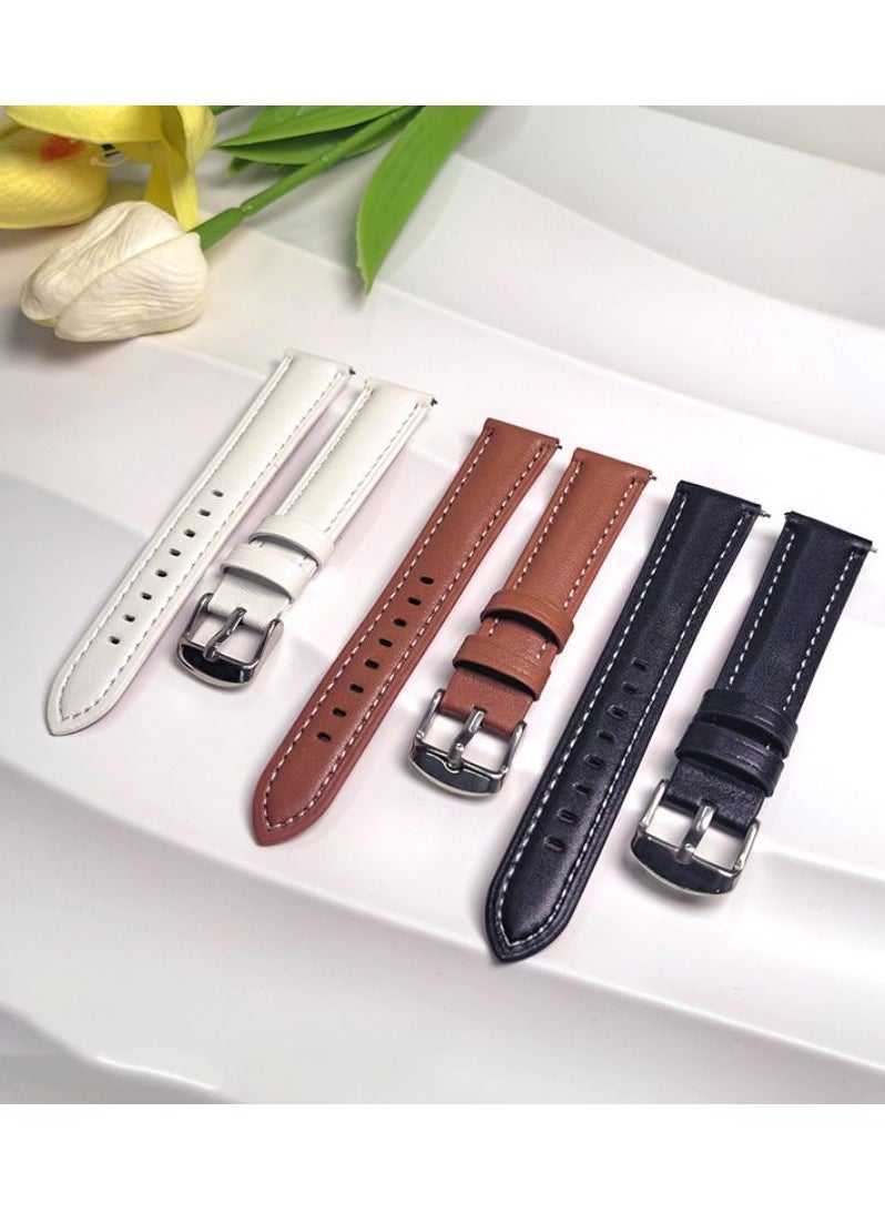HW - Bracelet Watchband For Huawei Watch GT4 Leather Straps 22mm - Image 1