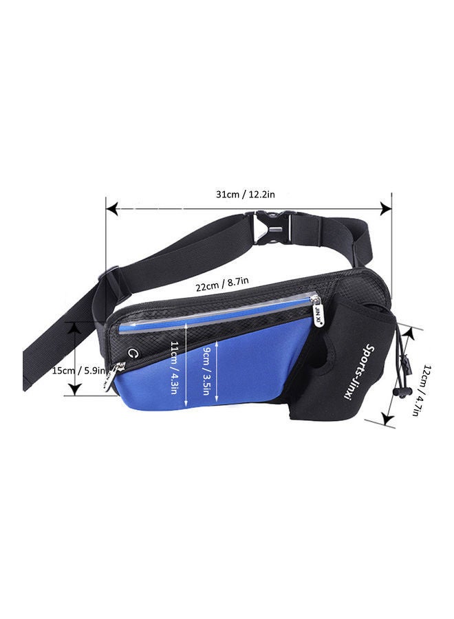 NIBEMINENT Waterproof Adjustable Sports Waist Bag 20*5*12cm - Image 2