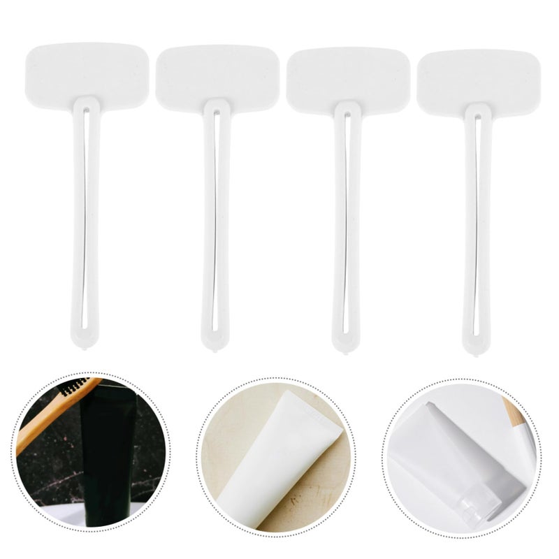 Gray White 10 Pack Toothpaste Tube Squeezer Roller For Cosmetics Easy Dispensing - Image 4