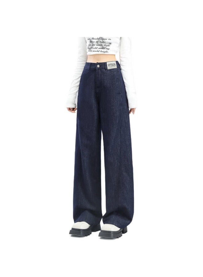 EPTISON Tiancheng Wide Leg Jeans For Women Autumn Fashion Loose And Slimming Floor-Length Wide Leg Pants For Women - Image 1