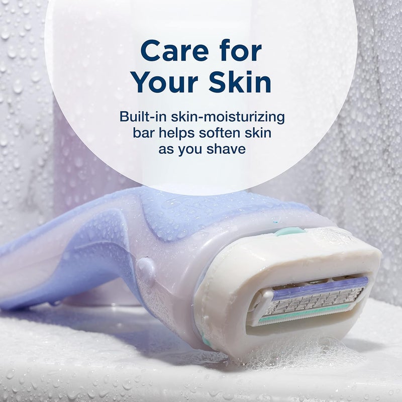 schick Intuition Pure Nourishment Razors for Women | 1 Razor & 2 Intuition Razor Blades Refill with Organic Cocoa Butter - Image 4