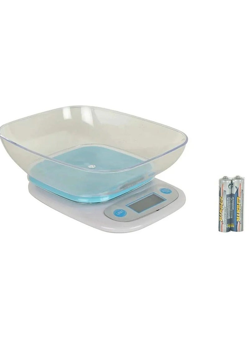 Denx DX3603 Digital Kitchen Scale – 1g Accuracy, 5kg Capacity – Sleek Design, Battery Operated - Image 2