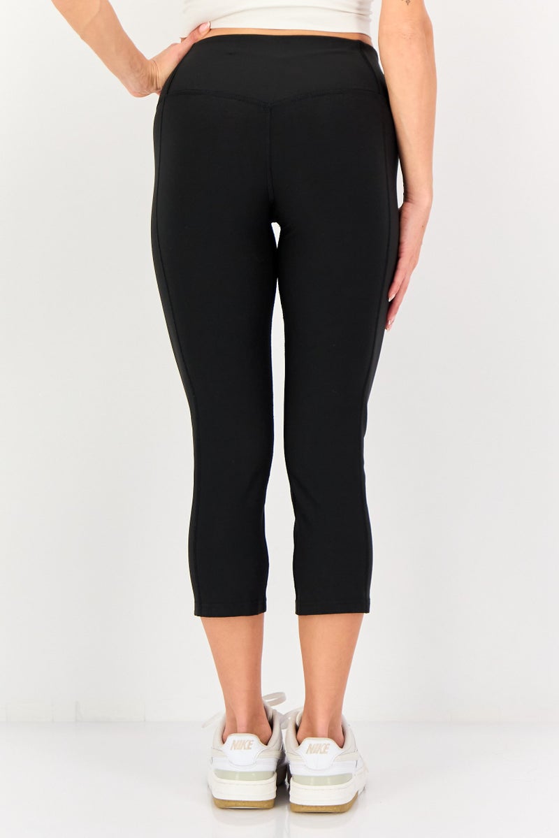 Nike Women Dri-Fit Training Capri Leggings, Black - Image 4