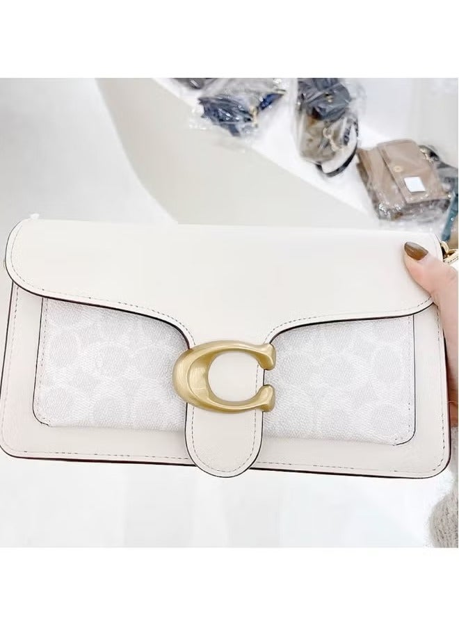 coachoutlet TABBY SHOULDER BAG & CROSSBODY BAG 26 IN SIGNATURE CANVAS-White/Light Grey - Image 2