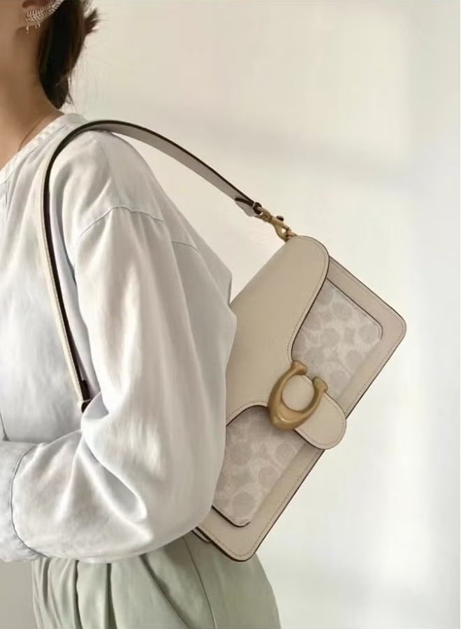 coachoutlet TABBY SHOULDER BAG & CROSSBODY BAG 26 IN SIGNATURE CANVAS-White/Light Grey - Image 5
