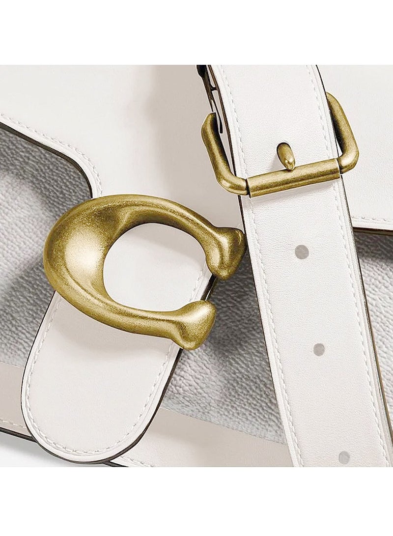 coachoutlet TABBY SHOULDER BAG & CROSSBODY BAG 26 IN SIGNATURE CANVAS-White/Light Grey - Image 4