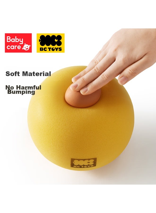Babycare Children's Toy Ball, Paddle Ball, Silent Elastic Training Ball For Kids, Small Rubber Ball Toy, Pink - Image 4