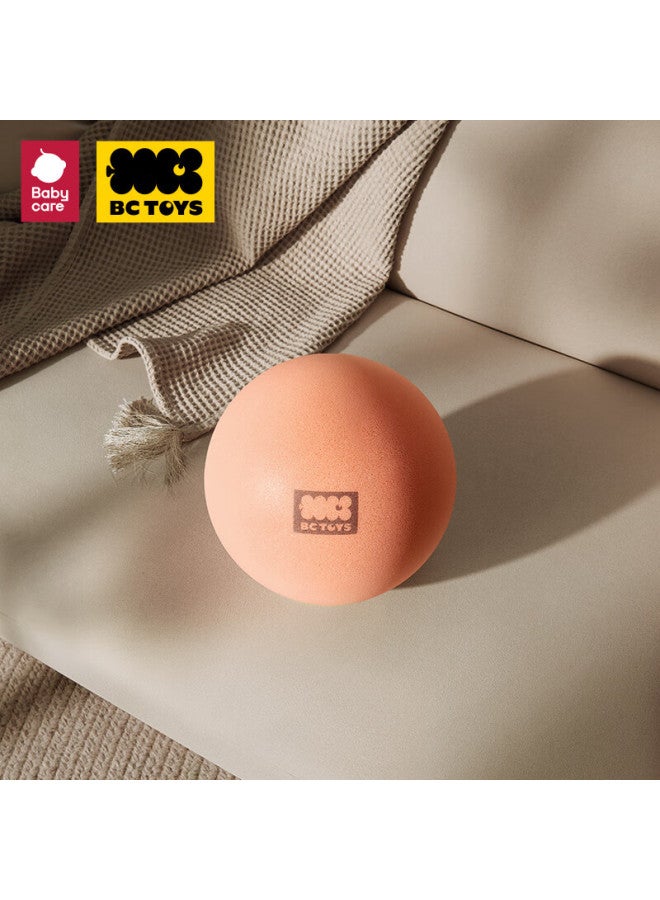 Babycare Children's Toy Ball, Paddle Ball, Silent Elastic Training Ball For Kids, Small Rubber Ball Toy, Pink - Image 1