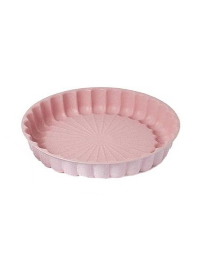 DESSINI قالب كيك ديسيني، صينية كيك 24 سم، أدوات مطبخ للزينة 3D (شكل زهرة) وردي - Image 1