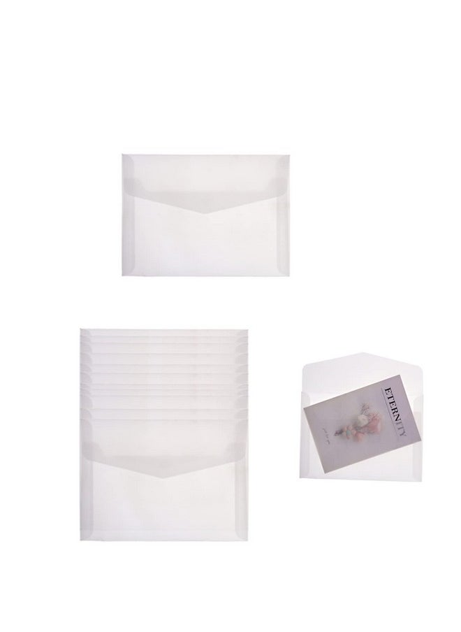 KRISMYA - 100Pcs Vellum Paper Envelopes For Greeting Cardsa7 Translucent Vellum Envelopes For Weddings Invitations Announcements Photos Graduation Baby Shower(5 X 7 In) - Image 1